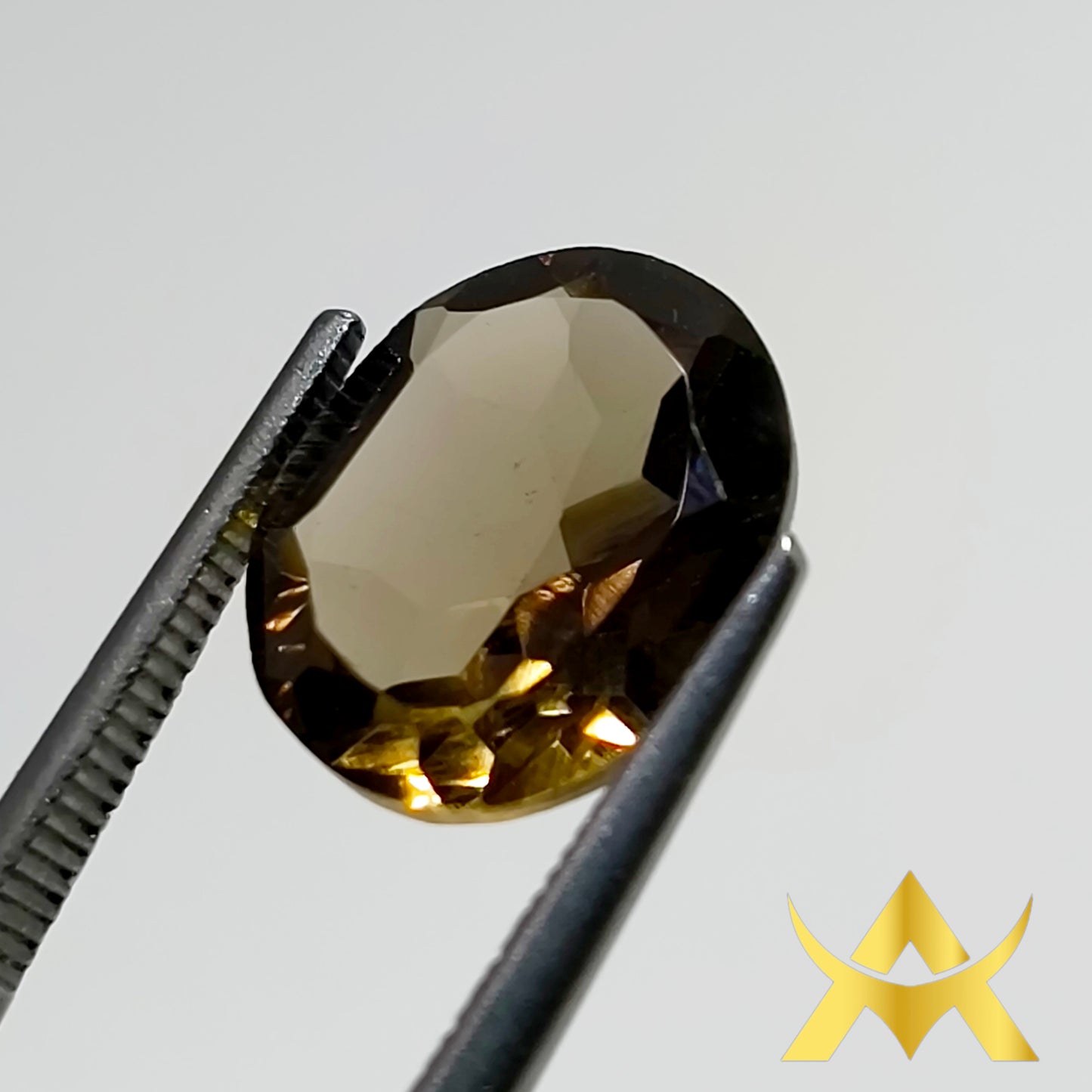 Smoky Topaz 4.02 ct. Transparent and not enhanced with IF Clarity and Excellent Cut Grade