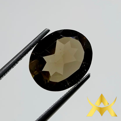 Smoky Topaz 4.02 ct. Transparent and not enhanced with IF Clarity and Excellent Cut Grade