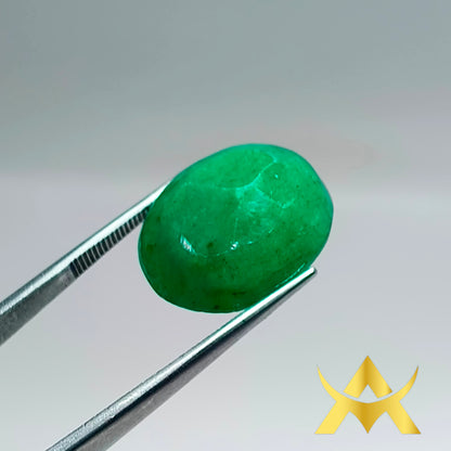 Natural Emerald 14.43 ct. Semi Translucent and Not Enhanced with Excellent Cut Grade