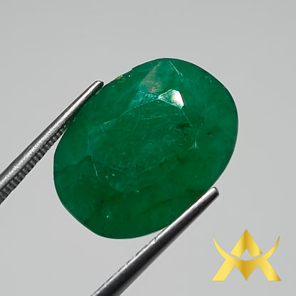 Natural Emerald 14.96 ct. Not Enhanced, Semi Translucent with Excellent Cut Grade