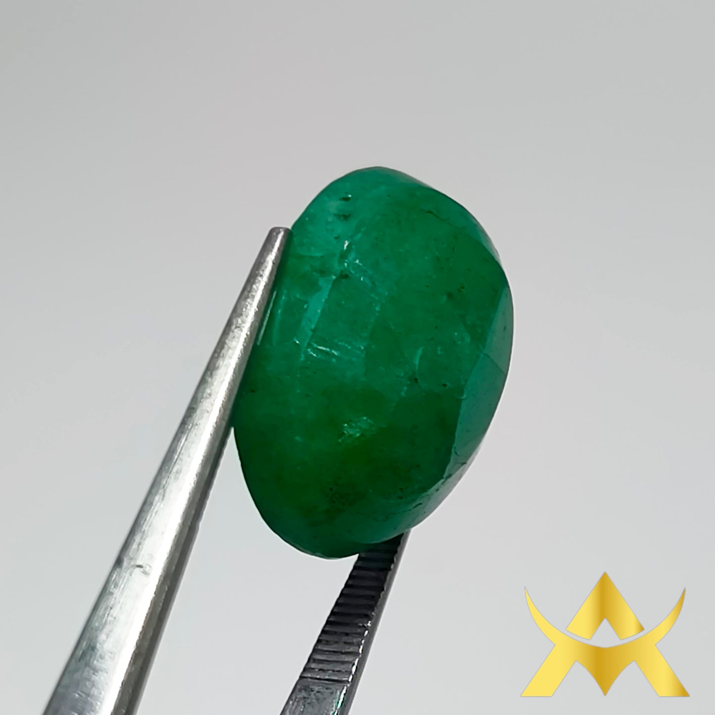 Natural Emerald 14.96 ct. Not Enhanced, Semi Translucent with Excellent Cut Grade