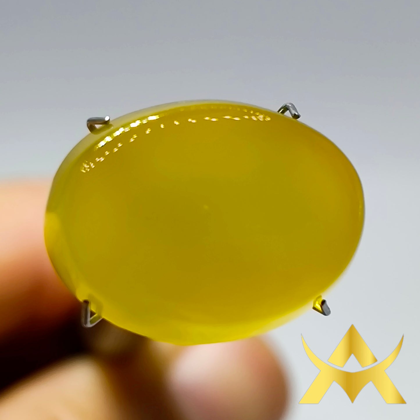 Yellow Agate 15.64 ct. Translucent, Not Enhanced with Excellent cut Grade