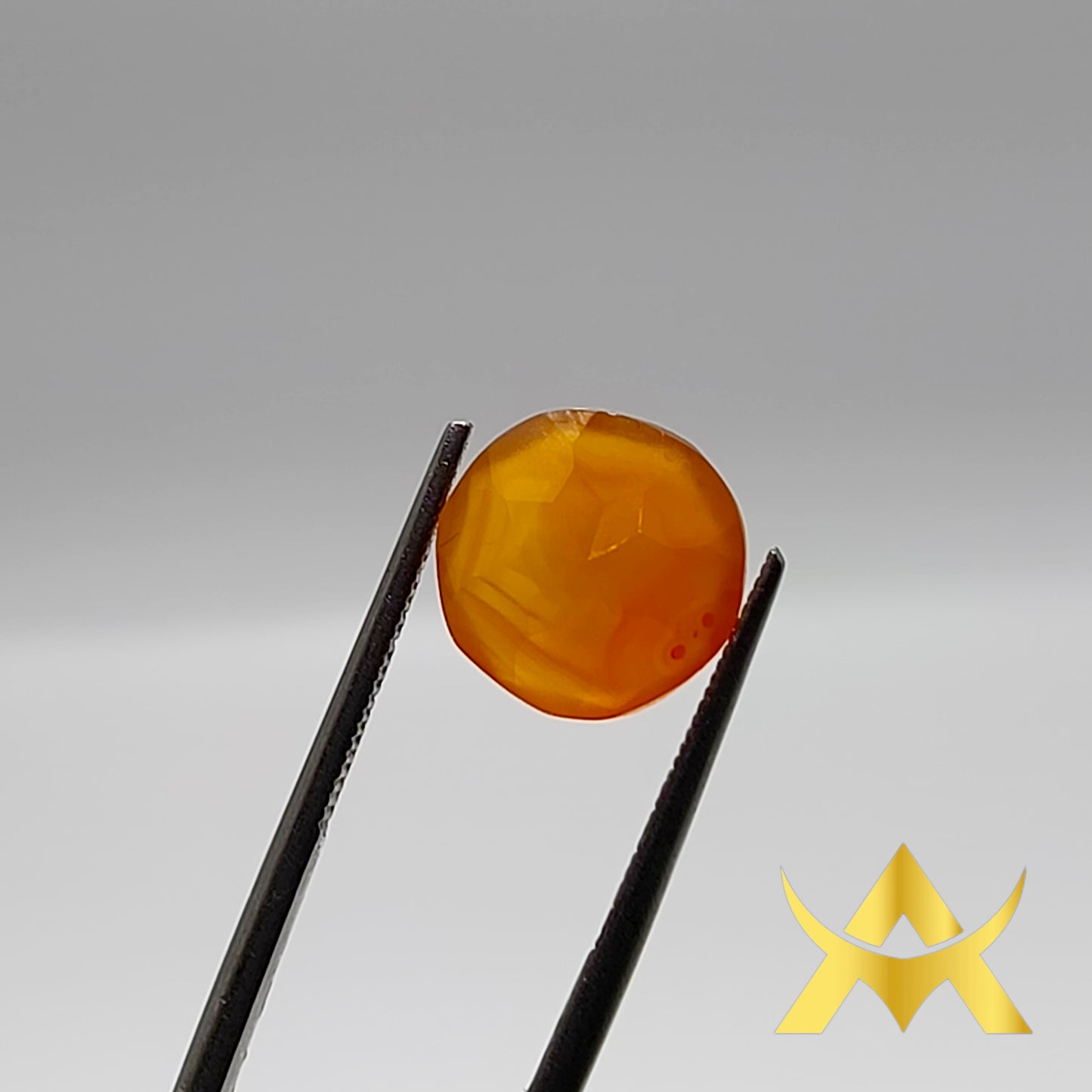 Carnelian 3.74 ct. Transparent, Not Enhanced, SI2 Clarity and Excellent Cut Grade