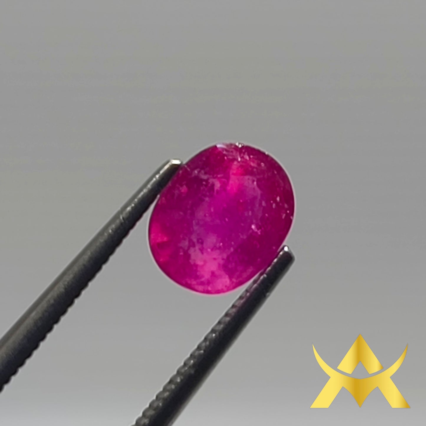 Ruby 1.71 ct. Transparent with Excellent Cut Grade and Oval facetted