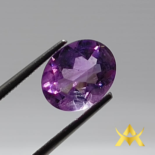 Amethyst 2.45 ct. Not Enhanced, Transparent Transparency with IF Clarity and Wonderful Purple Color