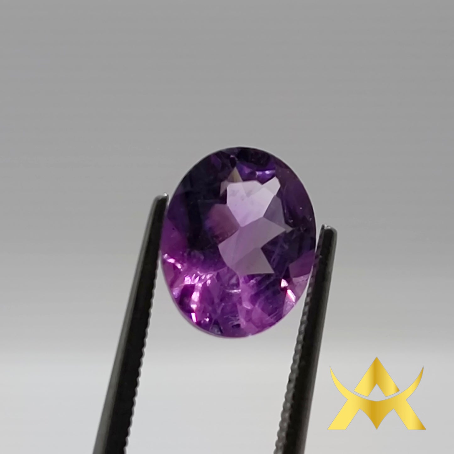 Amethyst 2.45 ct. Not Enhanced, Transparent Transparency with IF Clarity and Wonderful Purple Color