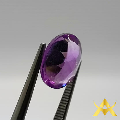 Amethyst 2.45 ct. Not Enhanced, Transparent Transparency with IF Clarity and Wonderful Purple Color