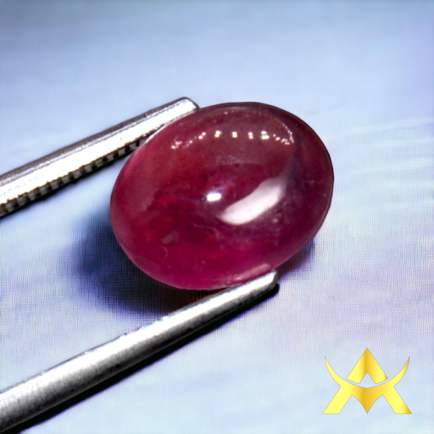 Natural Cabochon Ruby 3.92 ct. Transparent with Excellent Cut Grade