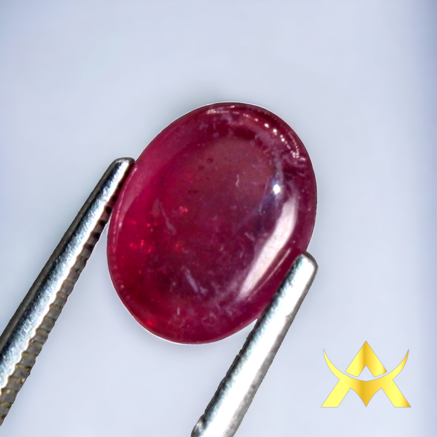 Natural Cabochon Ruby 3.92 ct. Transparent with Excellent Cut Grade