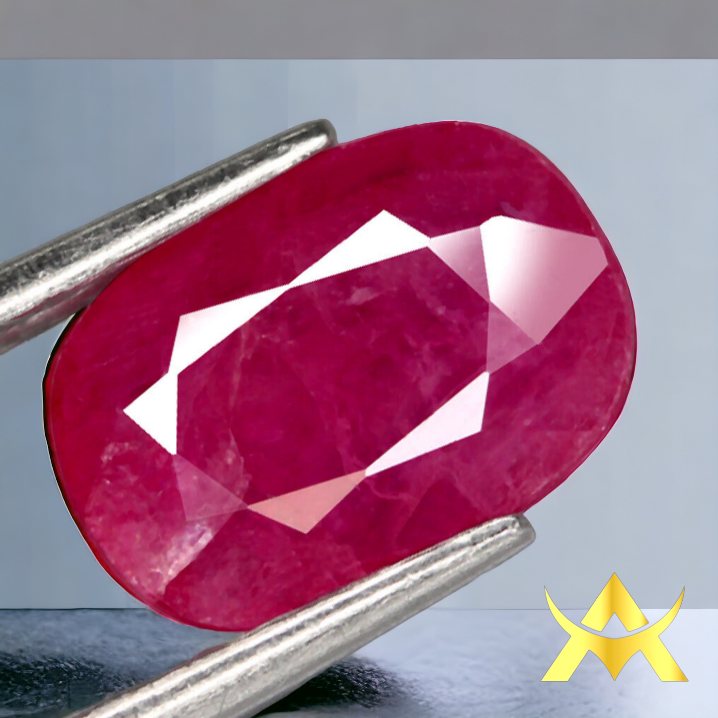 Natural Ruby Unheated and Untreated with Certificate and 2.07 ct. for Investition and Juwellery