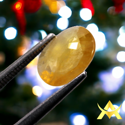 Natural Yellow Sapphire, Transparent, SI1 Clarity, Enhanced, perfect for your Juwellery