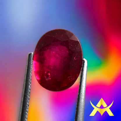 Natural Ruby 3.28 ct. Transparent, VS1 Clarity, enhanced and perfect for your Juwellery