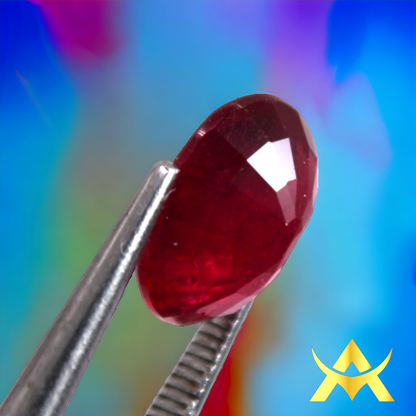 Natural Ruby 3.28 ct. Transparent, VS1 Clarity, enhanced and perfect for your Juwellery