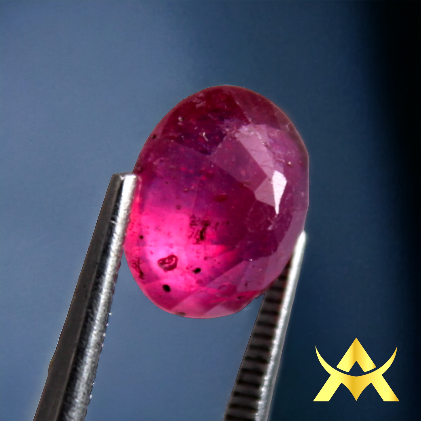 Natural Ruby Transparent, heated with Excellent cut Grade