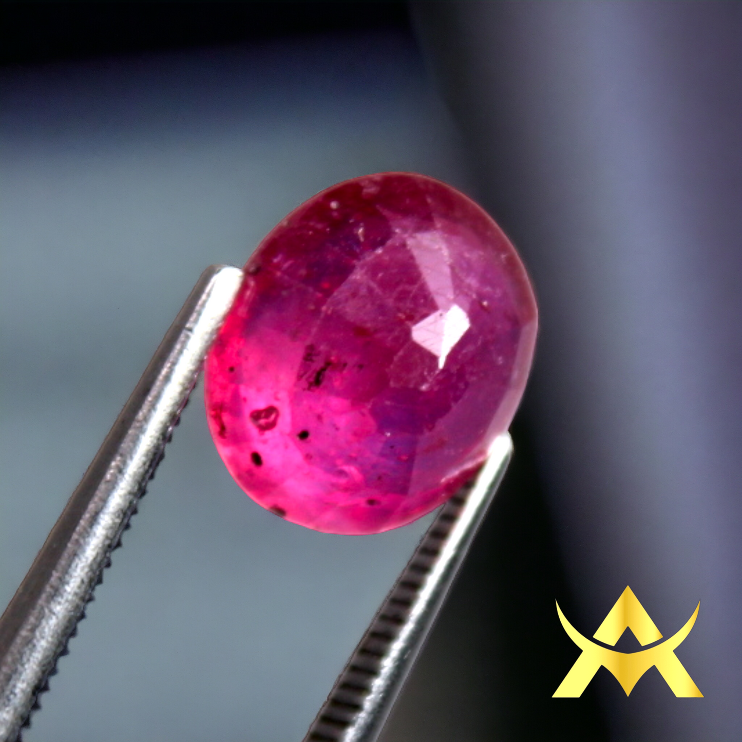 Natural Ruby Transparent, heated with Excellent cut Grade