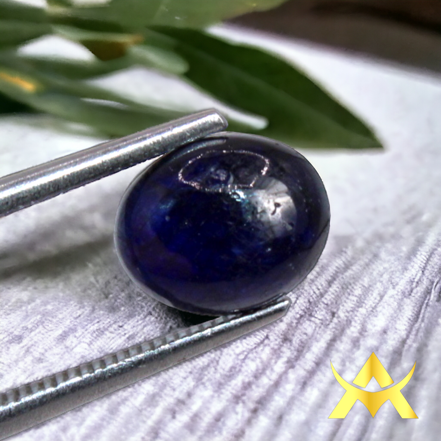 Natural Oval Cabochon Sapphire 2.77 ct. enhanced with SI1 Clarity