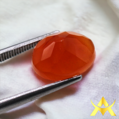 Carnelian, Unheated and Untreated, Transparent and SI Clarity