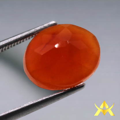 Carnelian, Unheated and Untreated, Transparent and SI Clarity