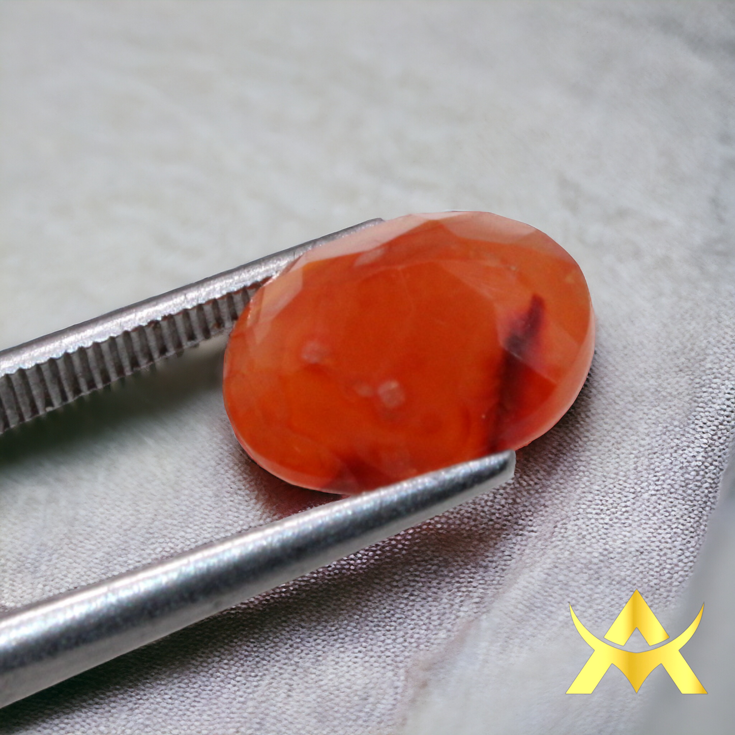 Carnelian 4.86 ct. Transparent, Not enhanced with SI Clarity