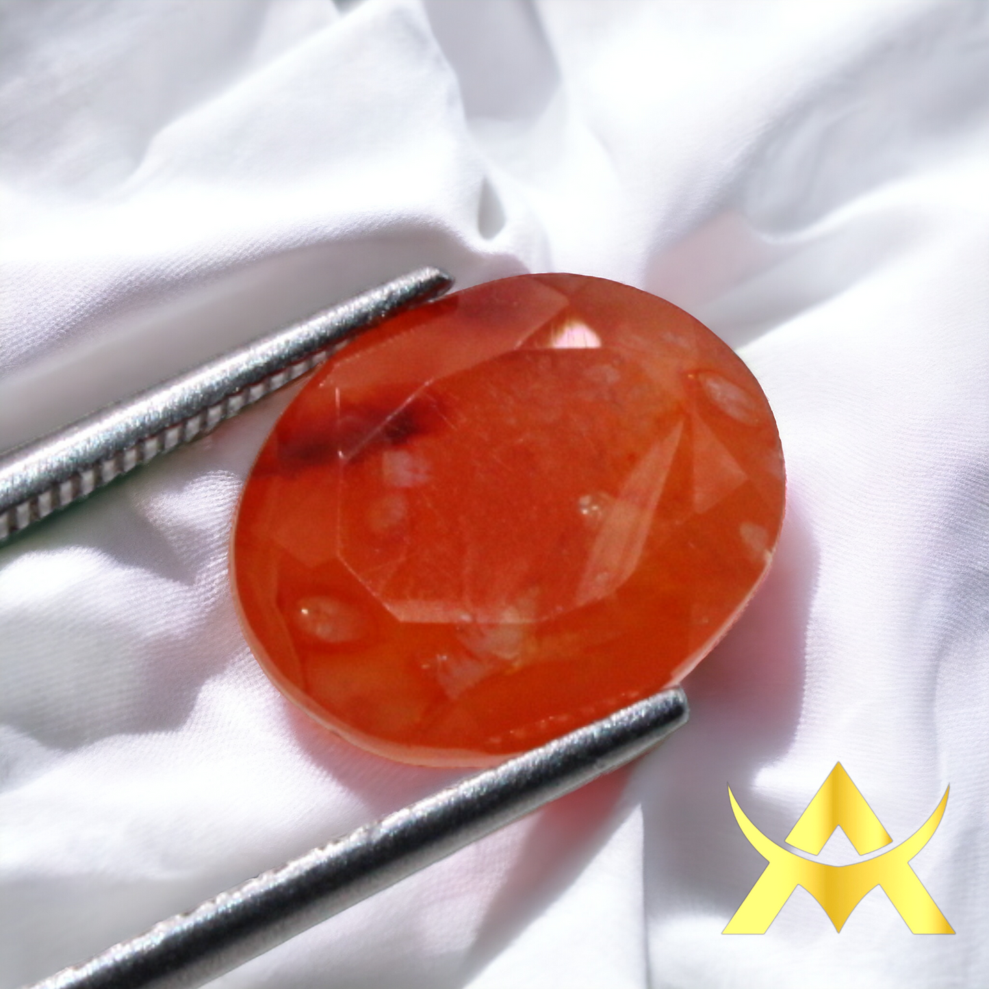 Carnelian 4.86 ct. Transparent, Not enhanced with SI Clarity