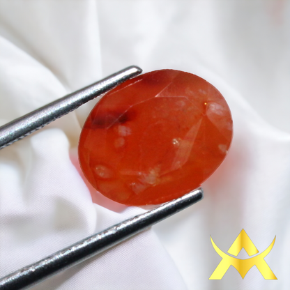 Carnelian 4.86 ct. Transparent, Not enhanced with SI Clarity