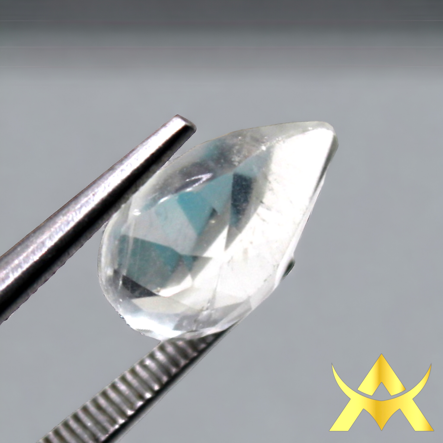 Crystal Quartz Pear Cut, IF Clarity and not Enhanced