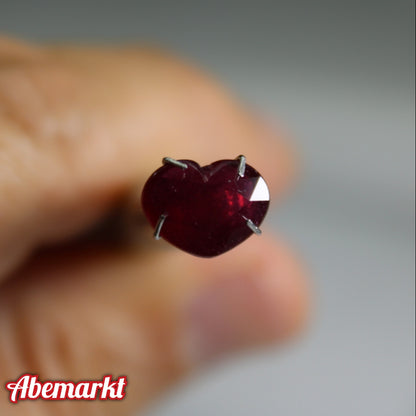 Natural Ruby Heart Cut