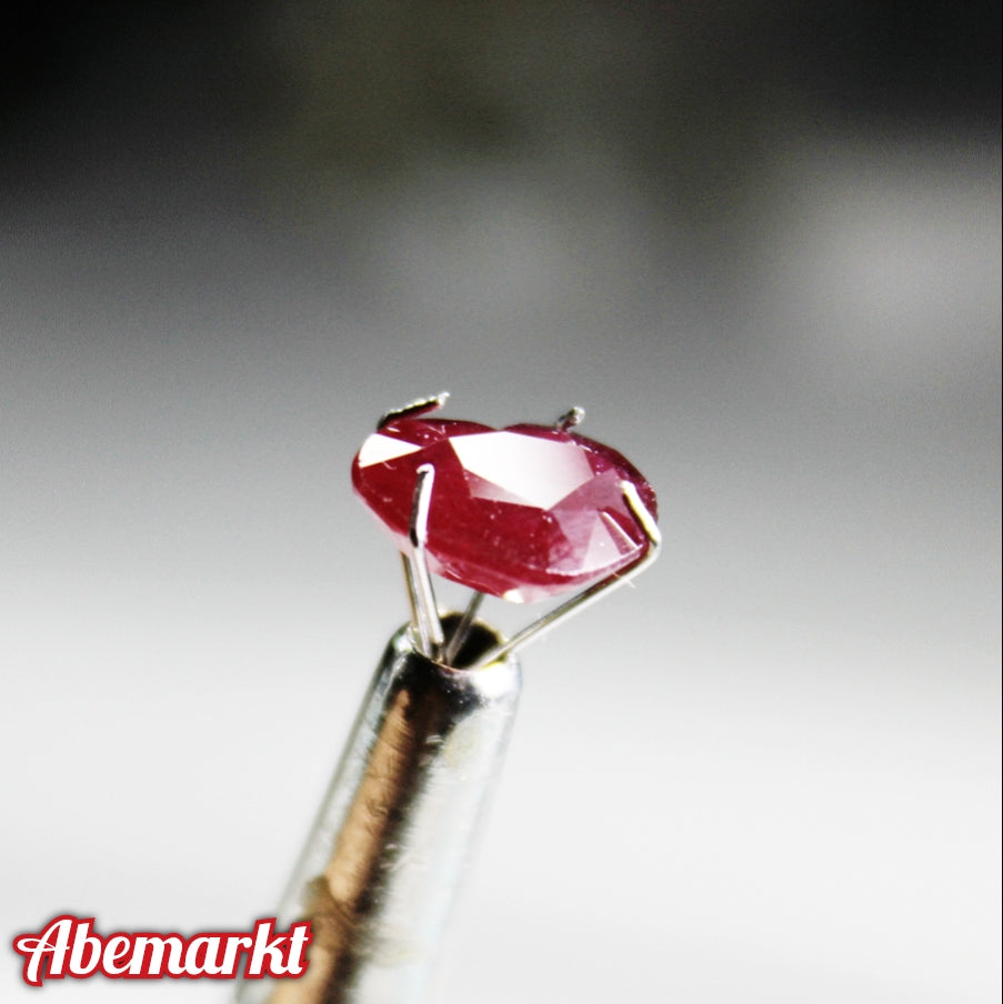 Natural Ruby Heart Cut