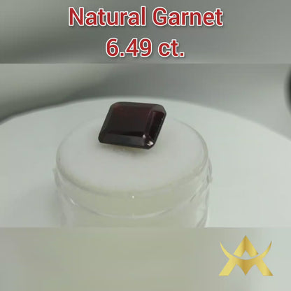 Garnet Almandine 6.49 ct. Not enhanced, SI Clarity and Translucent