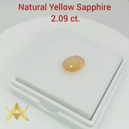 Natural Yellow Sapphire, Transparent, SI1 Clarity, Enhanced, perfect for your Juwellery