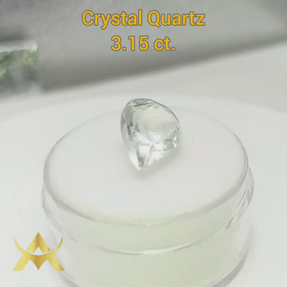 Crystal Quartz Pear Cut, IF Clarity and not Enhanced