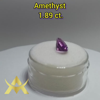 Amethyst, Eye Clean, IF Clarity, Nor Enhanced, Oval Facetted, AAA Quality