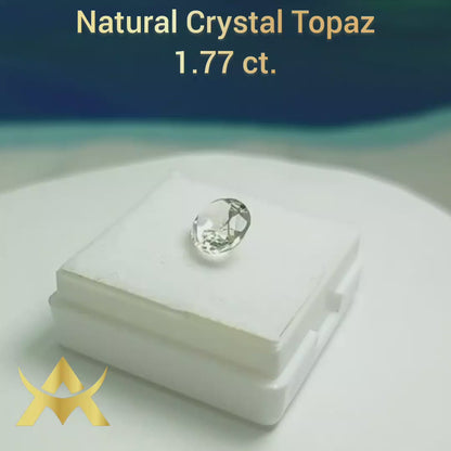 Natural Crystal Topas 1.77 ct. Transparent, IF, Not enhanced, best Quality