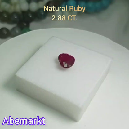 Natural Ruby Heart Cut