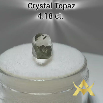 Crystal Topaz 4.18 ct. Transparent, Not Enhanced and Eye Clean with very Good Quality