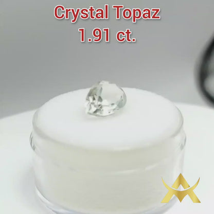 Natural Crystal Topaz 1.91 ct. Transparent, Not Enhanced with IF Clarity