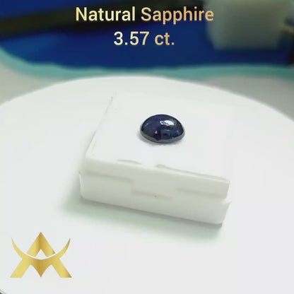 Natural Sapphire 3.57 ct. Translucent and enhanced from Mozambique