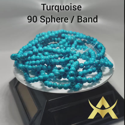 Turquoise Band, 5 Bands, Each Band 90 Turquoise Ball