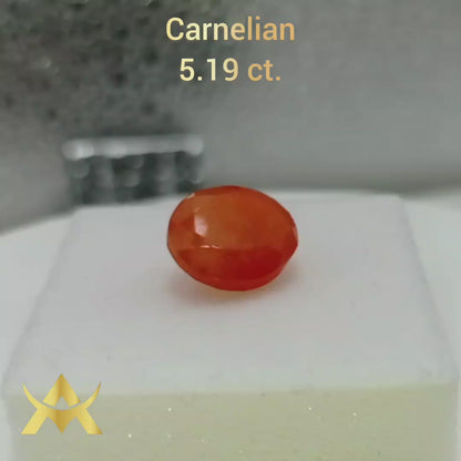 Carnelian, Unheated and Untreated, Transparent and SI Clarity