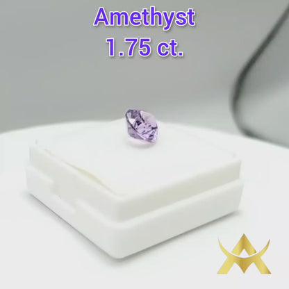 Amethyst 1.75 ct. Unheated and Untreated, Pear Cut, IF Clarity